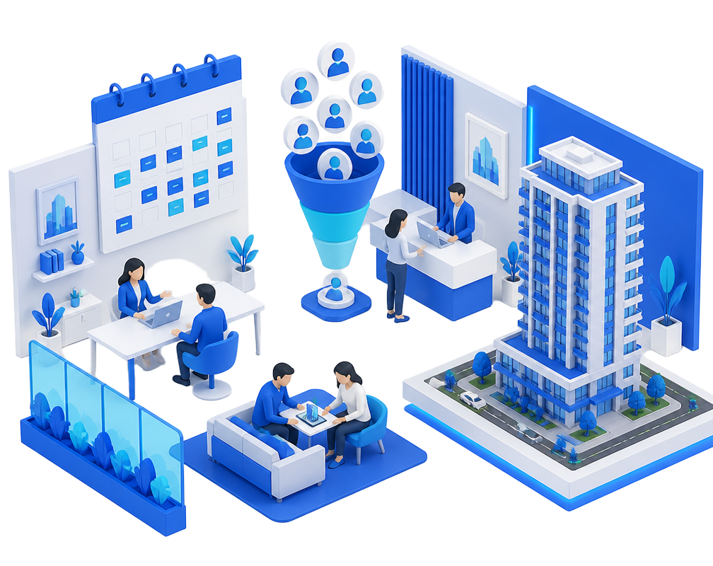Busy realtor office with qualified homeowners and booked listing appointments